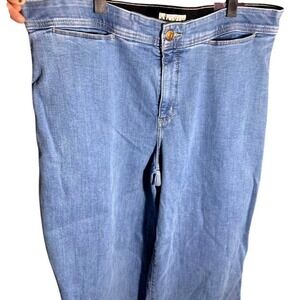 Ava & Viv Womens Plus Size 17 Regular Fit Straight Leg Jeans Light Wash Stretch